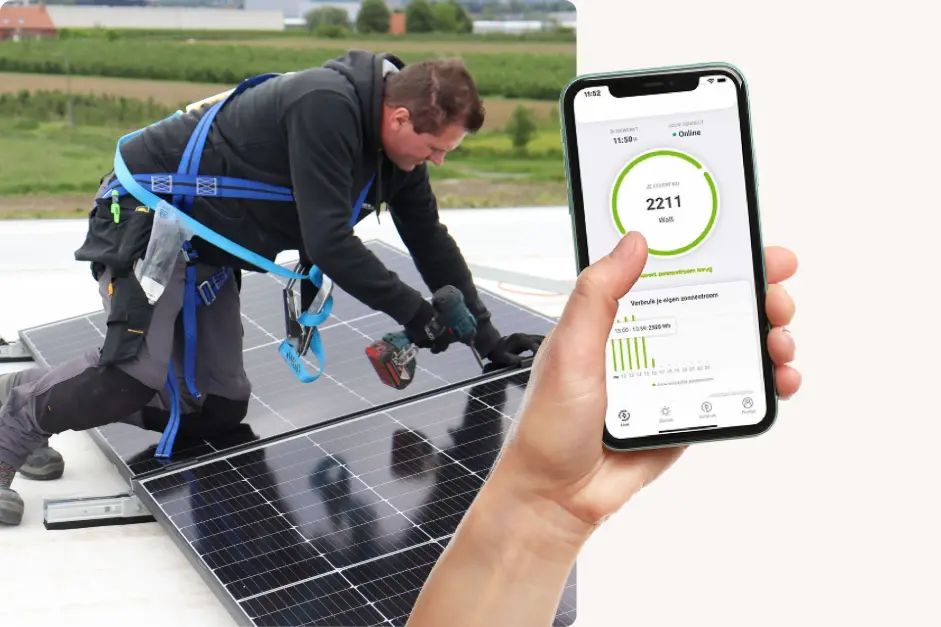 Monitoring energieverbruik zonnepanelen